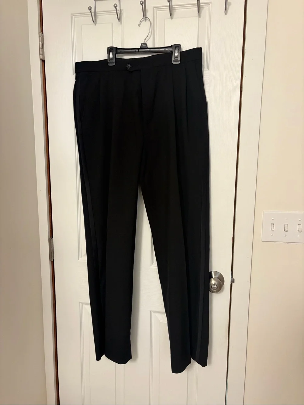 Stafford Essentials Black Wool Full Tuxedo